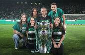Rui Borges com a mulher, o filho e familiares