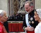 Letizia, Felipe VI e Papa Leão XIV