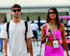 Francisca Cerqueira Gomes e Pierre Gasly assumiram o namoro em outubro de 2022, após alguns meses de especulação 