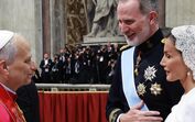 Letizia, Felipe VI e Papa Leão XIV