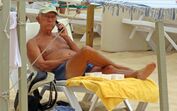 Marcelo Rebelo de Sousa na praia
