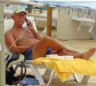 Marcelo Rebelo de Sousa na praia