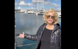 A felicidade de Lili Caneças por ver finalmente "iates grandes" na marina de Cascais