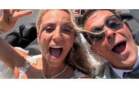As imagens do casamento do cantor Miguel Azevedo com Tatiana Lopes