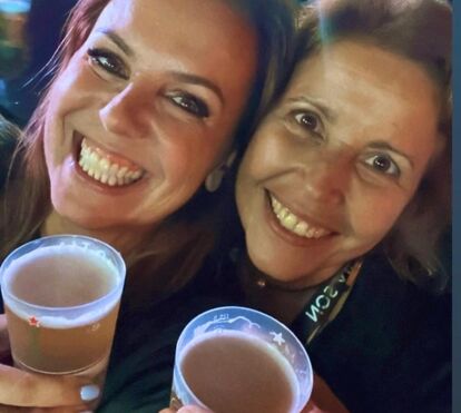 Tânia Ribas de Oliveira em lágrimas com a perda trágica da amiga 