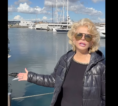 A felicidade de Lili Caneças por ver finalmente 'iates grandes' na marina de Cascais