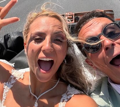 As imagens do casamento do cantor Miguel Azevedo com Tatiana Lopes