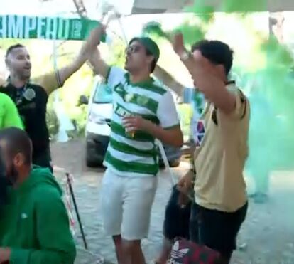 Dia de Taça: 'Gyökeres vai rebentar com o jogo': adeptos do Sporting fazem a festa no Jamor