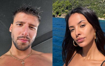 Rúben Dias e Maya Jama