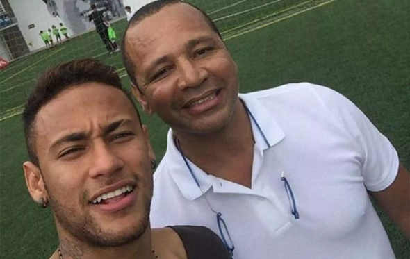 Neymar com o pai