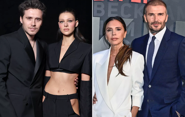 Brooklyn Beckham e Nicola Peltz; Victoria e David Beckham