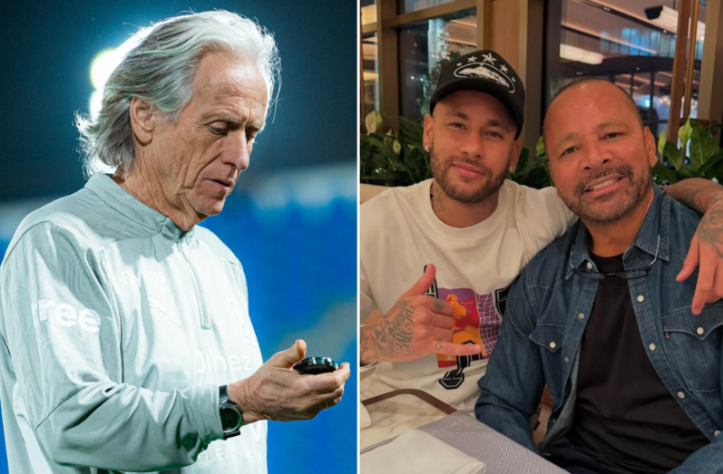 Jorge Jesus; Neymar e o pai