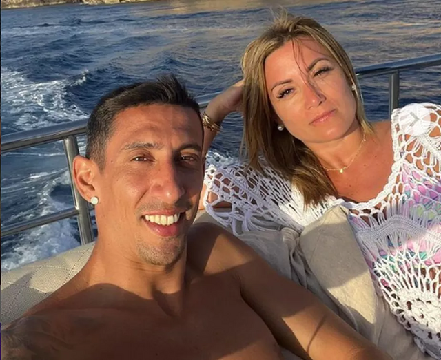 Ángel Di María e Jorgelina Cardoso