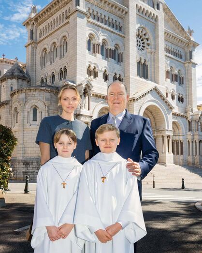 Charlene, Alberto, Jacques e Gabriella