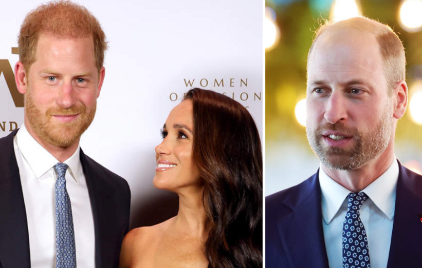 Harry e Meghan Markle; William