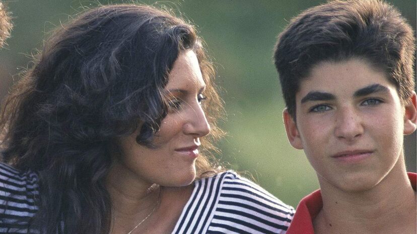 Cayetano Rivera com a mãe