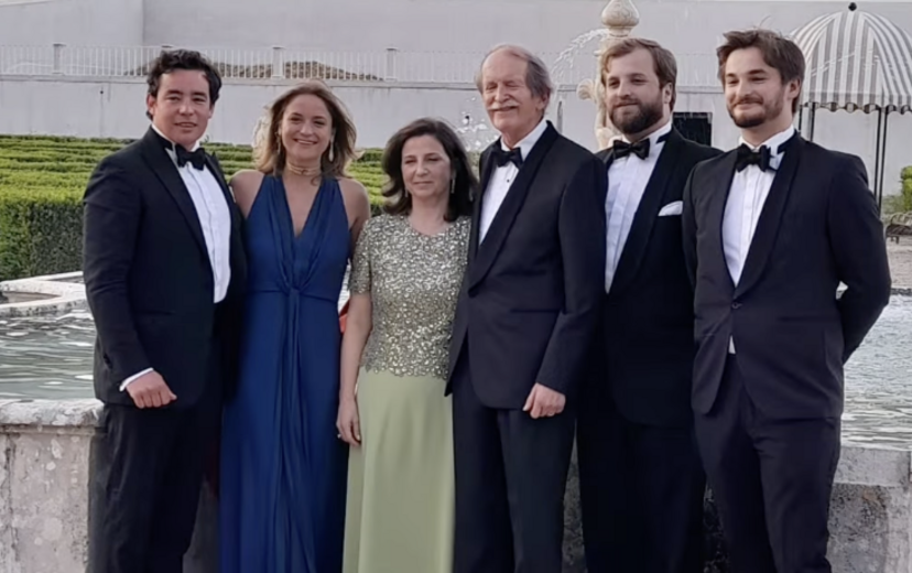 Duques de Bragança com os filhos