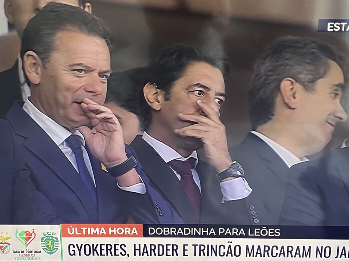 Luís Montenegro com Rui Costa no Jamor 