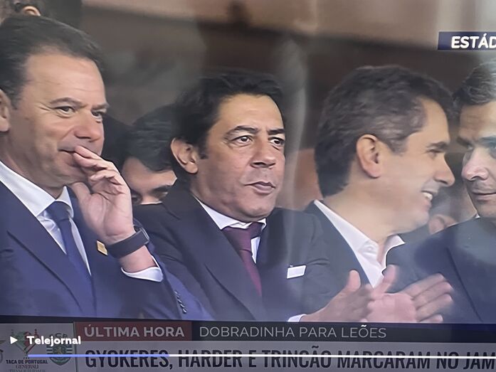 Luís Montenegro com Rui Costa no Jamor 
