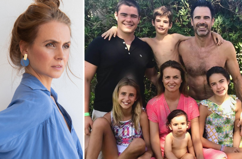 Anna Westerlund e Pedro Lima com os filhos