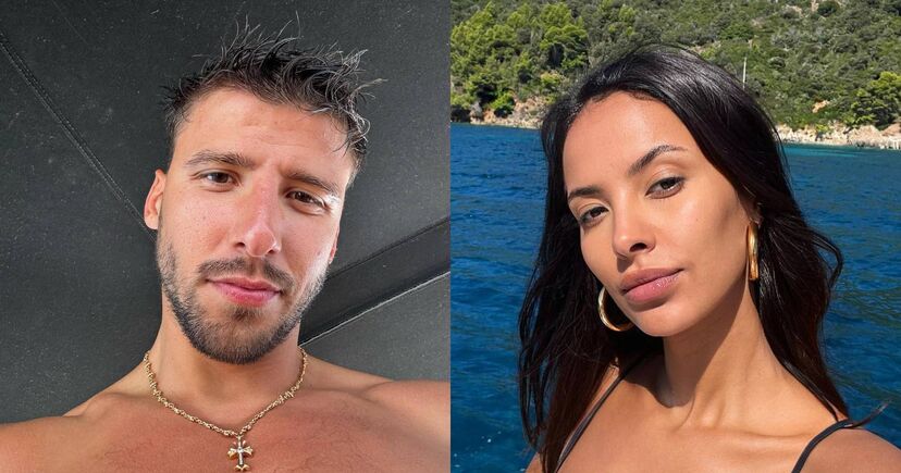 Rúben Dias e Maya Jama