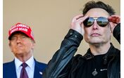 Donald Trump e Elon Musk juntos num evento