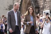 O Príncipe William e Kate Middleton num evento público