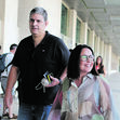 Mariana Vieira da Silva e Fernando Medina num evento