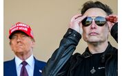 Donald Trump e Elon Musk juntos num evento