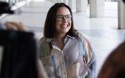 Joana Marques à entrada do tribunal no processo interposto pelos Anjos
