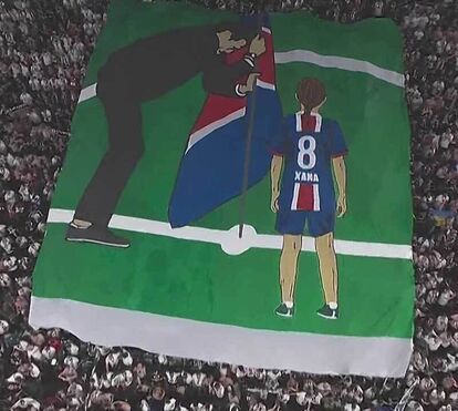 A comovente homenagem dos adeptos do PSG a Xana, a falecida filha do treinador Luis Enrique