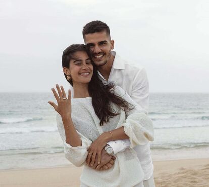 André Silva já joga no clube dos casados ao lado de Maria Rodrigues