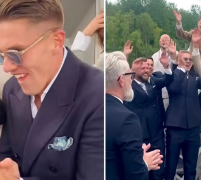 No meio da polémica, onde anda Viktor Gyökeres? Jogador diverte-se em casamento de amigos na Suécia
