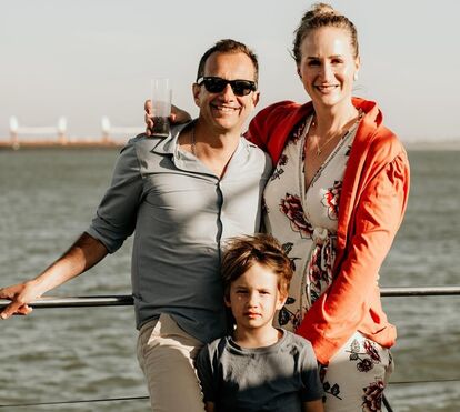 As férias em família de Frederico Varandas e Katarina Larsson com os dois filhos