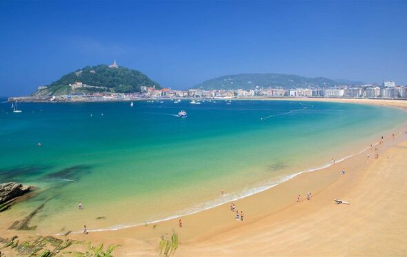Praia La Concha, em San Sebastián
