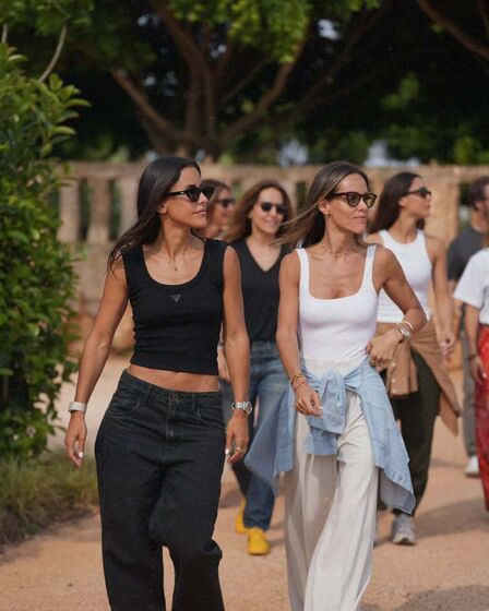 Carolina Patrocínio com a família em Menorca