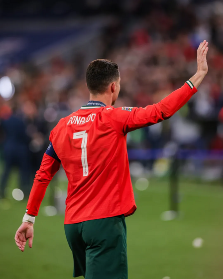 Cristiano Ronaldo comemora golo na final da Liga das Nações