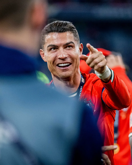 Cristiano Ronaldo celebra golo na final da Liga das Nações