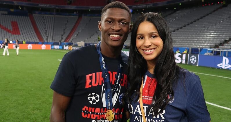 Nuno Mendes e Thalyta Silva celebram conquistas do jogador pelo PSG e Seleção