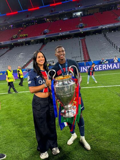 Nuno Mendes e Thalyta Silva celebram conquistas: Liga dos Campeões e Liga das Nações