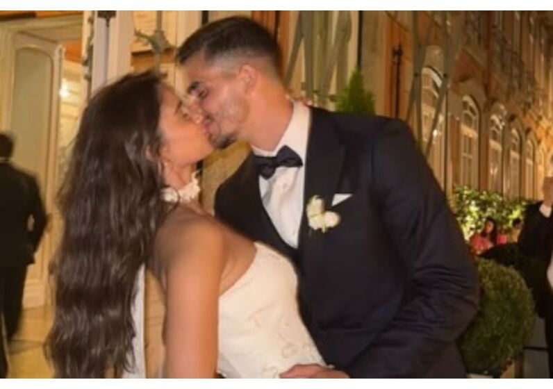 André Silva e Maria Rodrigues casam no Vidago Palace Hotel