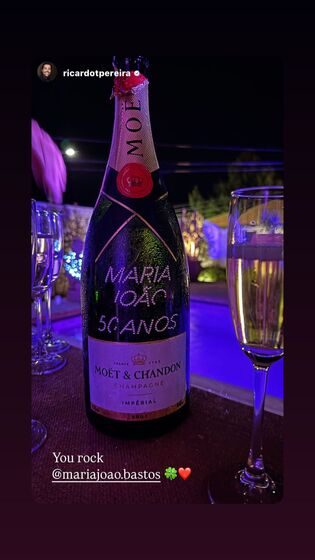 Maria João Bastos celebra 50 anos com festa e champanhe Moët & Chandon
