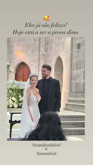 José Sá e Raquel Jacob casam e celebram o amor