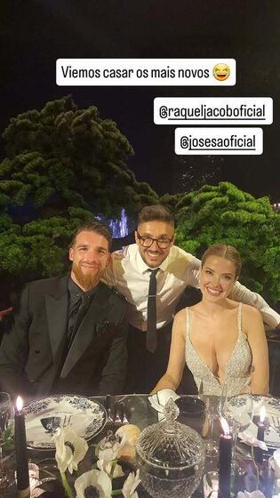 José Sá e Raquel Jacob casaram num palácio com dress code preto