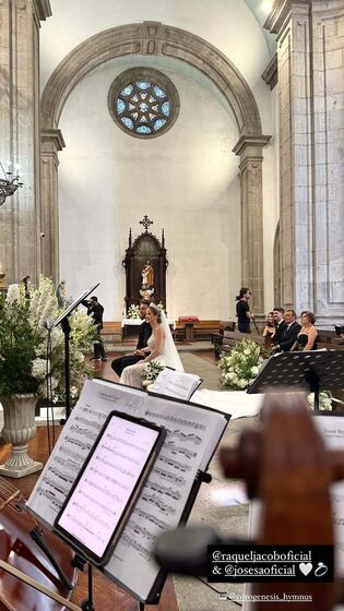 José Sá e Raquel Jacob celebram casamento num palácio com dress code preto