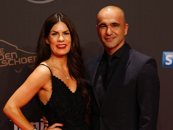 Roberto Martínez com a esposa, Beth