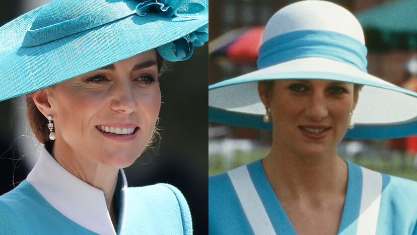 Kate Middleton homenageia Diana com visual semelhante no Trooping The Colour