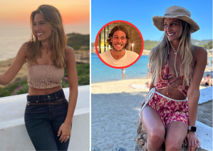 À esquerda, a jornalista Nelma Serpa Pinto; à direita, Priscilla Tollini, atual mulher de Gonçalo Paciência
