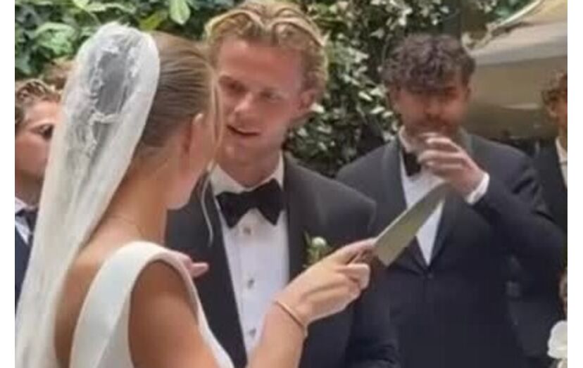 Morten Hjulmand casou-se com Emilie Sofie Niessen numa cerimónia em Copenhaga