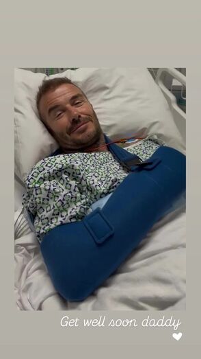 David Beckham operado ao pulso. Victoria deseja melhoras